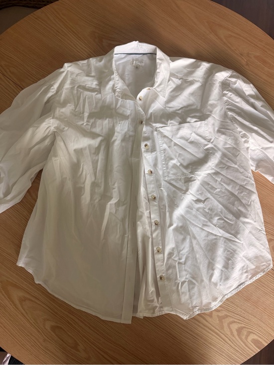 Pilcro Tops - Pilcro Classic White Button-Down Shirt